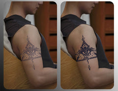 Angel Eye丨Herbal Tattoo Sticker Arm/Forearm/Hand/Leg/Shoulder Classic/Geometric/Tribal Semi-permanent tattoo