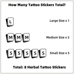 【WEALTH MYSTICISM PACK】丨Herbal Tattoo Sticker Semi-permanent tattoo