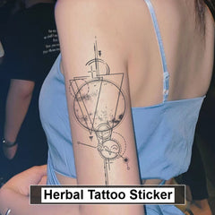 Starry Night丨Herbal Tattoo Sticker Arm/Forearm/Leg/Shoulder Classic/Geometric/Simple Semi-permanent tattoo